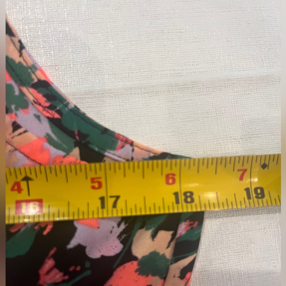 J.Crew mercantile bright Floral Sleeveless ruffle Dress. So pretty! - Picture 6 of 8